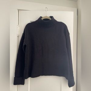 Evereve Cut out turtle neck sweater
